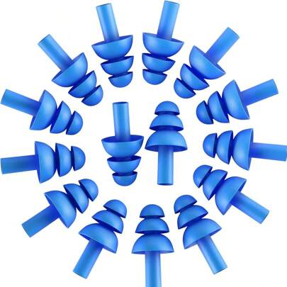 Tappi per orecchie in silicone morbido, impermeabili, per nuoto, riutilizzabili, con riduzione del rumore, per dormire, protezione per l'udito con scatola, accessori da spiaggia, accessori per piscina, galleggianti