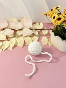 Juguete para mascotas para gatos, colorida bola de hilo tejida a mano con cascabel, solo para uso de mascotas