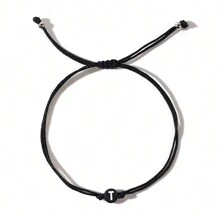 Minimalist Style Steel Ball Round 26 Letter Double Rope Women's Bracelet With Foldable Jewelry - QT-b23121301 - View 14