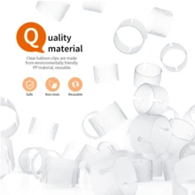 50入組氣球環扣，開幕慶典托架氣球扣環，氣球裝飾鑲嵌環扣，造型氣球配件，派對用品，婚禮用品，生日用品，裝飾用品 - 彩色 - 查看 6