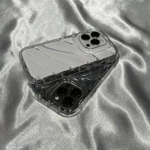 夏日清爽水波纹透明防摔手机壳兼容Iphone 11 12 13 14 15 Pro/Plus/Promax/X/Xs XR XSMAX - 無色 - 查看 4