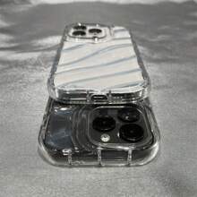 夏日清爽水波纹透明防摔手机壳兼容Iphone 11 12 13 14 15 Pro/Plus/Promax/X/Xs XR XSMAX - 無色 - 查看 9