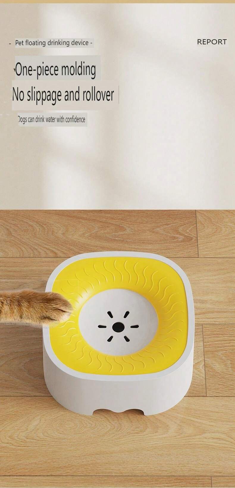 NonWet Mouth Dog Water Bowl & Cat Water Bowl, PetSpecific Floating