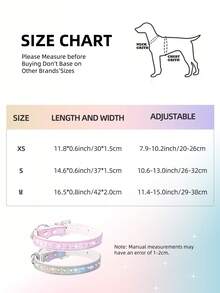 Rhinestone Decor Dog Collar, Adjustable Pet Collar With Color Block Leather For Small And Medium Dogs, Cat Collar - Purple - View 3