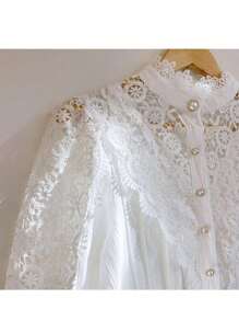 Women Blouses - trắng - Xem 6