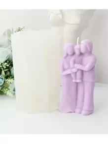 Maagd Maria Kaars Siliconen Mal Trio Maria En Jezus Geboren Geboorte Scène Portret Beeld Heilige Familie Van Maagd Jezus Woondecoratie