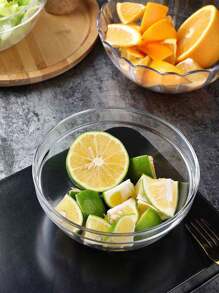 1 pièce bol à salade en acrylique transparent, bol à eau et sucre circulaire en plastique anti-chute à usage commercial, bol en plastique, bol à fruits et légumes, tasse à laver à la main en PC, bol à salade anti-chute, bol à fruits lotus, seau à fruits, légumes, bol à thé en plastique, bol circulaire, bol de service à salade pour cuisines, fêtes, vacances et célébrations, service, réutilisable, petits bols à dessert pour la préparation de la cuisine, le dessert, les trempettes et les bonbons ou les bols à noix, cuisine, cadeau de Noël