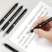 6pcs Erasable Pen Student 0.5mm Black Refill Friction Ballpoint Pen With Refill Erasable Neutral Pens - Blue - View 5