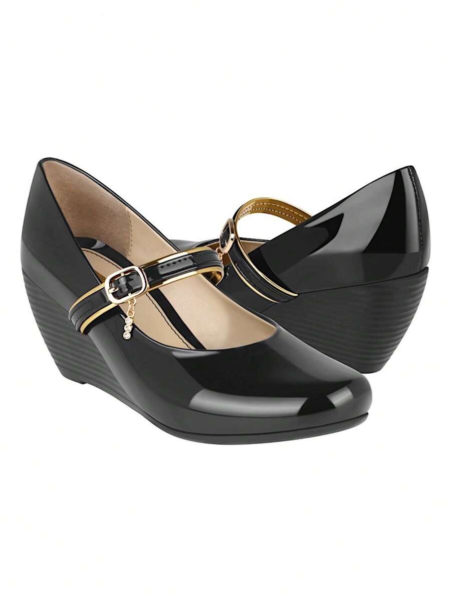 Cuñas Dama Stylo 137 recubierto Negro - Negro - Ver 1