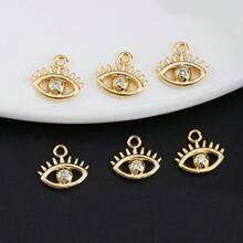 6入組邪惡之眼DIY吊墜適用於耳環,手鍊,項鍊和其他配件
