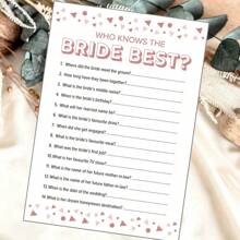 40Pcs Bridal Shower Games - Wedding Shower Games - Games Would She Rather Who Know The Bride Best What Did The Groom Say Mr. Or Mrs. Advice Game Cards For Wedding Party Favors (Pink / Floral /Blue Style)