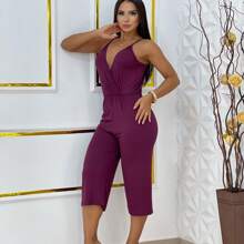 Women Jumpsuits - 紫紅色 - 查看 2