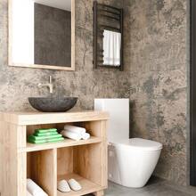 1 Roll Old Weathered Concrete Wallpaper Peel And Stick Industrial Wallpaper For Bedroom Living Room Bathroom Wide Concrete Contact Paper For Walls Removable Adhesive Cement Vinyl Wallpaper15.7inX393.7/196.8/118.1/39.3in