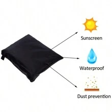 Waterproof Sunbed/Sun Lounger Outdoor Garden Furniture Cover Rattan Bed - Black - View 4