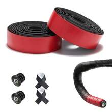 ROCKBROS Bicycle Handlebar Tape For MTB Road Bike Durable Grip Tape Made Of PU/EVA 210 X 3 Cm 2 Rolls Non-Slip Shock Absorption - 紅色 - 查看 1
