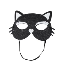 1pc Colorful Women's Cat Mask With PP Decoration, Perfect For Makeup Party And Gift Giving Halloween - Multicolor - View 9