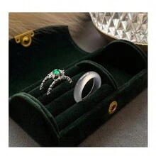 Goddess Style Natural White Jade Ring Set For Women, Silver-Tone Dual-Purpose Design, Including White Moonlight, Lychee Opaque, And Ice Jade Rings, Suitable For Index Finger Layering - Clear - View 7