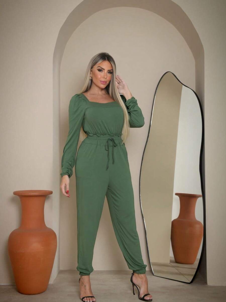 Women Jumpsuits - 綠色 - 查看 1