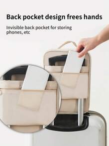 Outdoor Traveling Thick Layered Dust-Proof Portable 3-Compartment Shoe Storage Bag, Convenient Carry - Multicolor - View 2