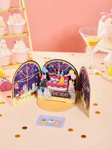 1 Thiệp Bật Lên Hình Mèo Vui Nhộn, Thiệp Chúc Mừng Họa Tiết Mèo, Thiệp Chúc Mừng Sinh Nhật, Quà Tặng Sinh Nhật Vui Nhộn, Thiệp Bật Lên Sinh Nhật - Nhiều màu - Xem 4