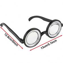 1pc Funny Nerd Glasses For Doctor/Scientist, Ideal For April Fools' Day, Holiday Parties And Performance - Black - View 3