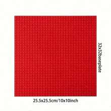 1pc Unisex Building Block Base Plate Compatible With Major Brick Brands, Size: 32*32 And Various Colors Available, Christmas/ Room Decoration,Chain Traingle Chess,Adult Blocks,Building Blocks Set - Multicolor - View 24
