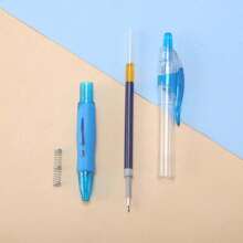 1 Set Of 10pcs 0.5mm Retractable Ballpoint Pens Suitable For School And Office Use Back To School