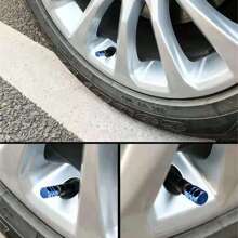 4pcs Metal Tire Valve Stem Caps - Blue - View 8