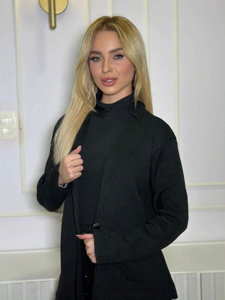 Women Sweaters - 黑色 - 查看 1