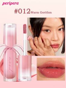 Peripera K-Beauty Ink Mood Glowy Tint, Water Bare Tint, Mirror Watery Lip Gloss, Glass Lip Gloss, Plumping, Natural Hydrating, Lightweight, Brightening, Long-Lasting Color, Comfortable Non-Sticky Wear, Suitable For Mask-Wearing, No White Cast, K-Beauty, Korean Cosmetics - #012 Warm Gorithm - 查看 1