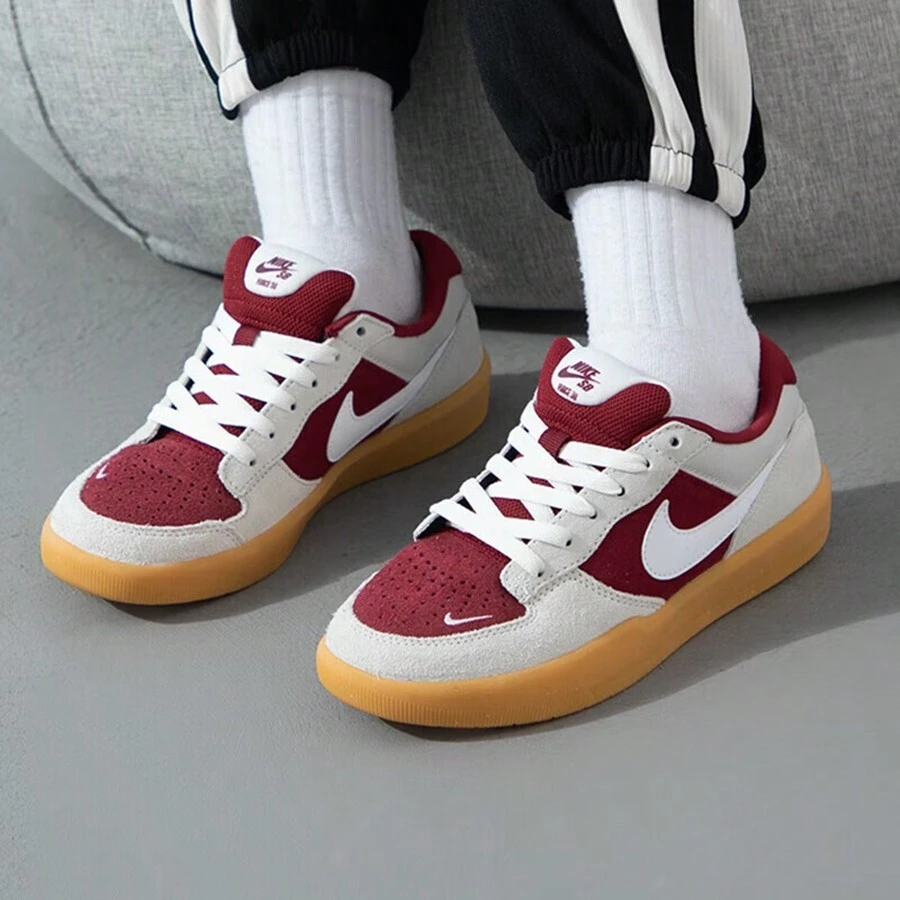 Giày nam 2024 Giày thể thao thường ngày Sb Force 58 mới Giày trượt ván nam Dv5477-601 - Đỏ - Xem 1