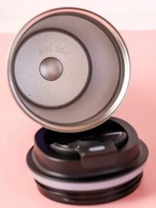 Termo Coffee inteligente Vaso Térmico Acero Inoxidable con pantalla que indica la temperatura de la bebida  botella de agua aislada al vacío frascos inteligentes taza de café de viaje - Rosa - Ver 5