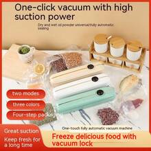 1 Bộ Máy Hút Chân Không, Hệ Thống Hàn Khí Tự Động Bảo Quản Thực Phẩm, Chế Độ Thực Phẩm Khô, Thiết Kế Nhỏ Gọn, Thích Hợp Sử Dụng Trong Gia Đình Và Nhà Bếp - Phích cắm loại C của EU (220-240V) - Xem 3