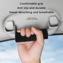 1pc Fluffy Car Roof Door Handle & Armrest Cover Protector, Fits Audi, BMW, Mercedes-Benz, VW, Available In 3 Colors For Car Decoration