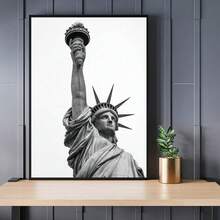 1 bức tranh nghệ thuật tượng trưng cho trang trí tường, chân dung quý cô theo phong cách cổ điển, tượng nữ thần tự do, áp phích in canvas, trang trí phòng tắm, trang trí phòng khách và phòng, không khung - Nhiều màu - Xem 70