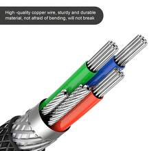 MAMBASNAKE C01 PRO Braided Coiled Keyboard Cable, Pro Custom USB-C Double-Sleeved Aviator Cable For Gaming Keyboard, Type-C To USB-A With Detachable Metal Aviation Connect For Mechanical Keyboard - Black - View 6