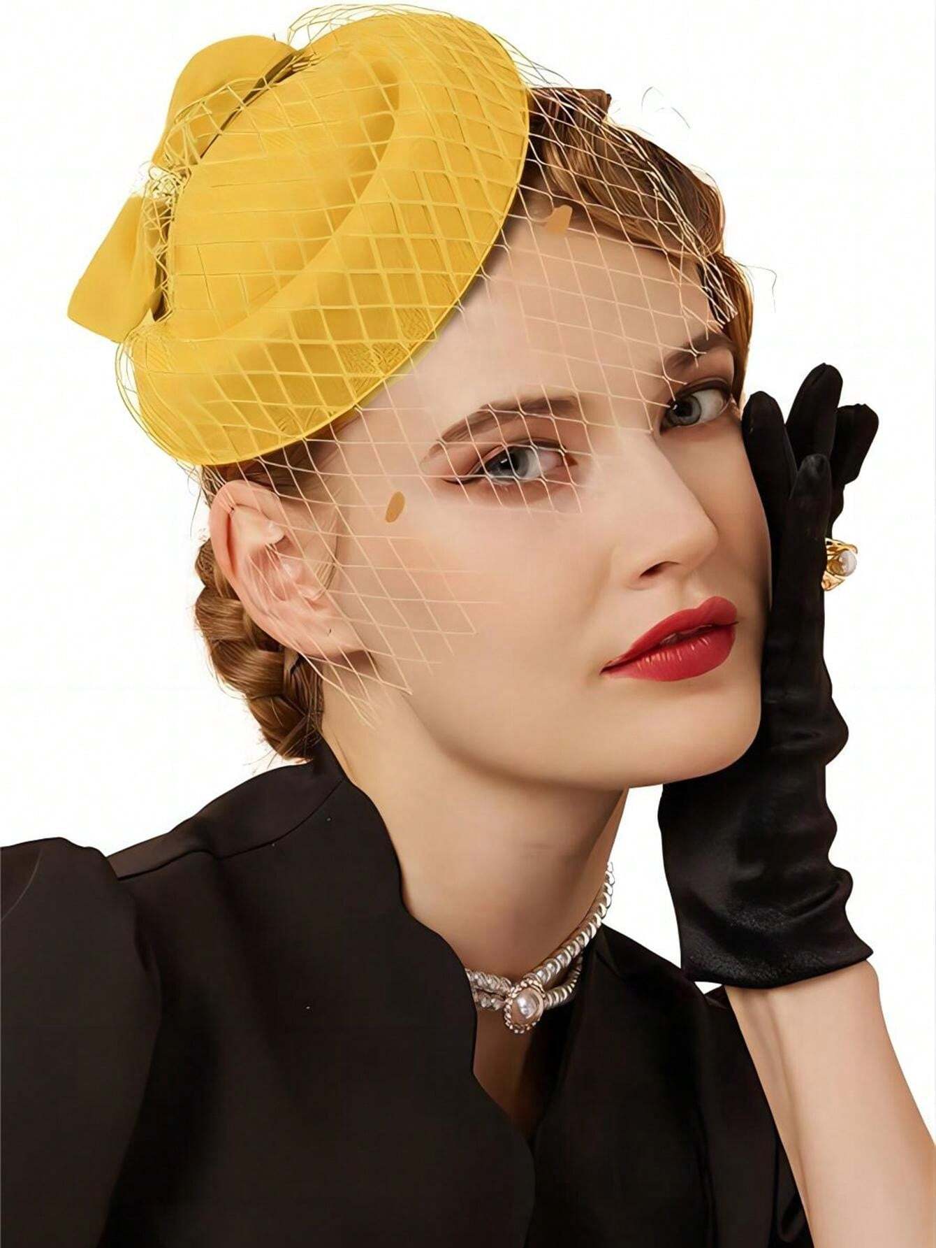Fascinator Hats For Women 20s 50s Vintage Pillbox Hat Kentucky Derby