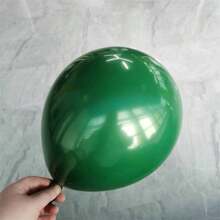 5/10/12/18 Inch Moss Green Balloon, High Quality Latex Party Balloon For Birthday, Dinosaur Costume Party, Housewarming, Wedding, Christmas Party Decorations (With Green Ribbons) - Dark Green - View 5