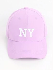 1pc Women's Fashion NY Embroidered Baseball Cap For All Seasons, Festive Baseball Cap, Couple's Daily Travel Outdoor Leisure Sports Cap.
