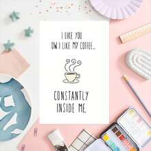 1 thiệp chúc mừng sinh nhật hài hước, 5 * 7in, có phong bì - Đỏ - Xem 3