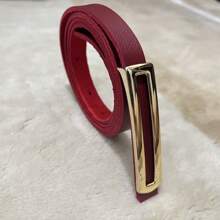 Women Belts - 酒紅色 - 查看 3