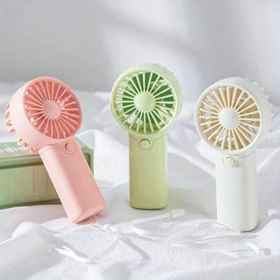 1pc Portable Mini Fan, Single Speed, With Rope (Color And Style Random, Battery Not Included), Powered Handheld Fan - Ideal For Office, Outdoor, Travel And Camping - Stay Cool Anywhere, Great Party Gift. [Batteries Need To Be Purchased Separately],Christmas