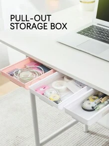 1 pezzo Contenitore da scrivania con spazio di archiviazione extra capiente, design estraibile, senza bisogno di forare, ideale per decorazioni autunnali, feste, stanza, casa, camera da letto, sole e viaggi
