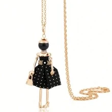 1 bucată coliere de modă pentru femei pandantiv lung flori pânză bijuterii accesorii prieten drăguț aniversare cadouri de nuntă cu ridicata îndrăgostiți, mame, mame, ziua mamei, cadou
