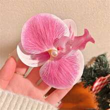 1 件 2024 新款夏威夷波西米亚风女士发夹，人造花材质，非常适合海滩派对发型装饰，波西米亚风爪夹，发卡，学生用品，发饰，头部饰品，女士发饰，发夹 - 彩色 - 查看 24