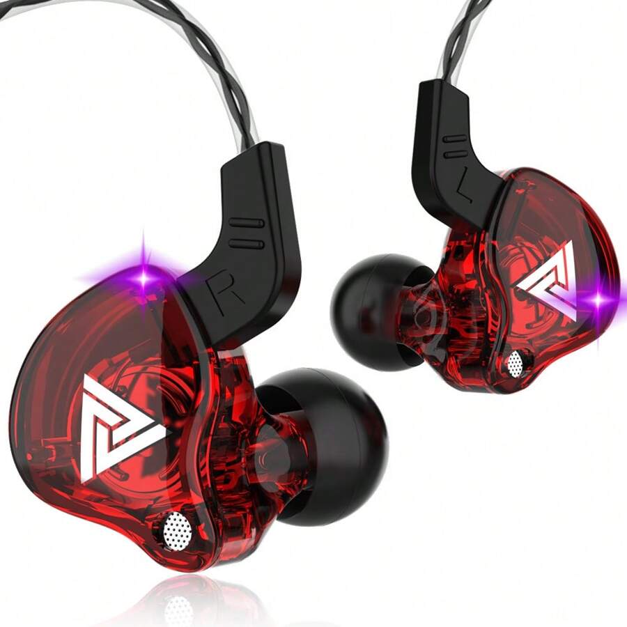 Tai nghe nhét tai QKZ AK6 Sport có dây 3,5 mm có mic chống ồn cho game thủ, nhạc sĩ, tai nghe kiểm âm
