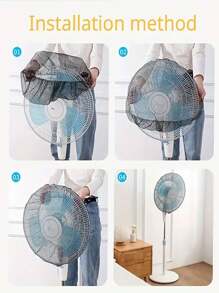 1pc Fan Mesh Guard With Dustproof Cover - Essential Cleaning Tool For Meeting Household, Apartment And Dormitory Dustproof Needs For School, Office, Household, Travel,Bag,Organizer,Storage,Kitchen Decor,Household Items,Mother's Day Gift,Bedroom Decor,Garden,Kitchen Decor,Summer,Beach,Travel Essentials,Room Decor,Squishy,Graduation,Outdoor,Garden,Travel Essentials,Portable Essentials,Beach Essentials,Graduation Season,Commencement,Graduation Ceremony,Graduation Gift,Graduation Present,Graduation Gift,Graduation Present,Congrats Grad,Congratulations Graduate,Valedictorian,Finish School,Graduation Party,Outdoor Essentials,Travel Portable,Hiking Essentials,Camping Essentials,Portable Tools,Summer Essentails,Summer Portable - Multicolor - View 5
