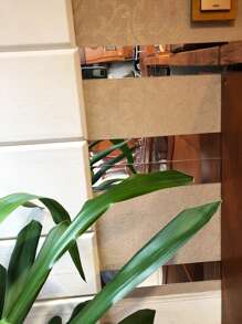 20pcs Large Size Mirror Effect 3D Wall Stickers, Self-Adhesive Rectangular Acrylic Mirror Strips Creative Decoration For Living Room, Bedroom, Restaurant, Home Wall Decor - Multicolor - View 6