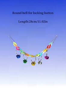 1pc Pet Bird Bell Toy With Colorful Parrot Bell Chain And Horn Mini Loudspeaker Decor, For Pet Training - Multicolor - View 7