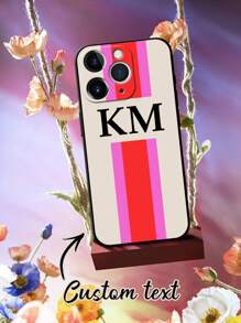 1 件定制姓名手机壳、个性化姓名设计手机壳、定制照片手机壳、带文字的个性化手机壳、定制文字手机壳、周年纪念礼物、情人节礼物、生日礼物、结婚礼物、母亲节礼物、父亲节礼物、挚友礼物、送给妈妈/爸爸的礼物、送给男朋友的礼物、送给女朋友的礼物 - 彩色 - 查看 2